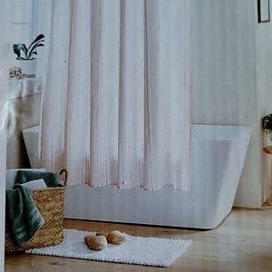 Threshold shower curtain